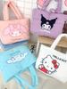 Kuromi Cute Embroidered Nylon Small Shoulder Bag For Daily Use