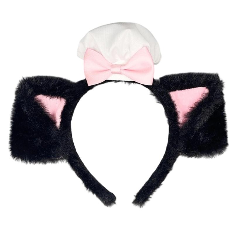 Soft Plush Dog Ear Hairband For Women Girls Cosplay Anime Hair Hoop Party Costume Sweet Style Accessory