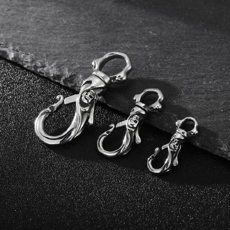 Stainless Steel Skull Keyring Gothic Jewelry Accessory for Men Keychain Unique Design Nice Gift for Birthday Christmas