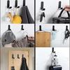 6-piece Towel Bath Glue, Hanger Black Wall, Glue Hook, Stainless Steel Glue Hook, Stainless Steel Glue Hook, Bathroom, Kitchen, Bedroom
