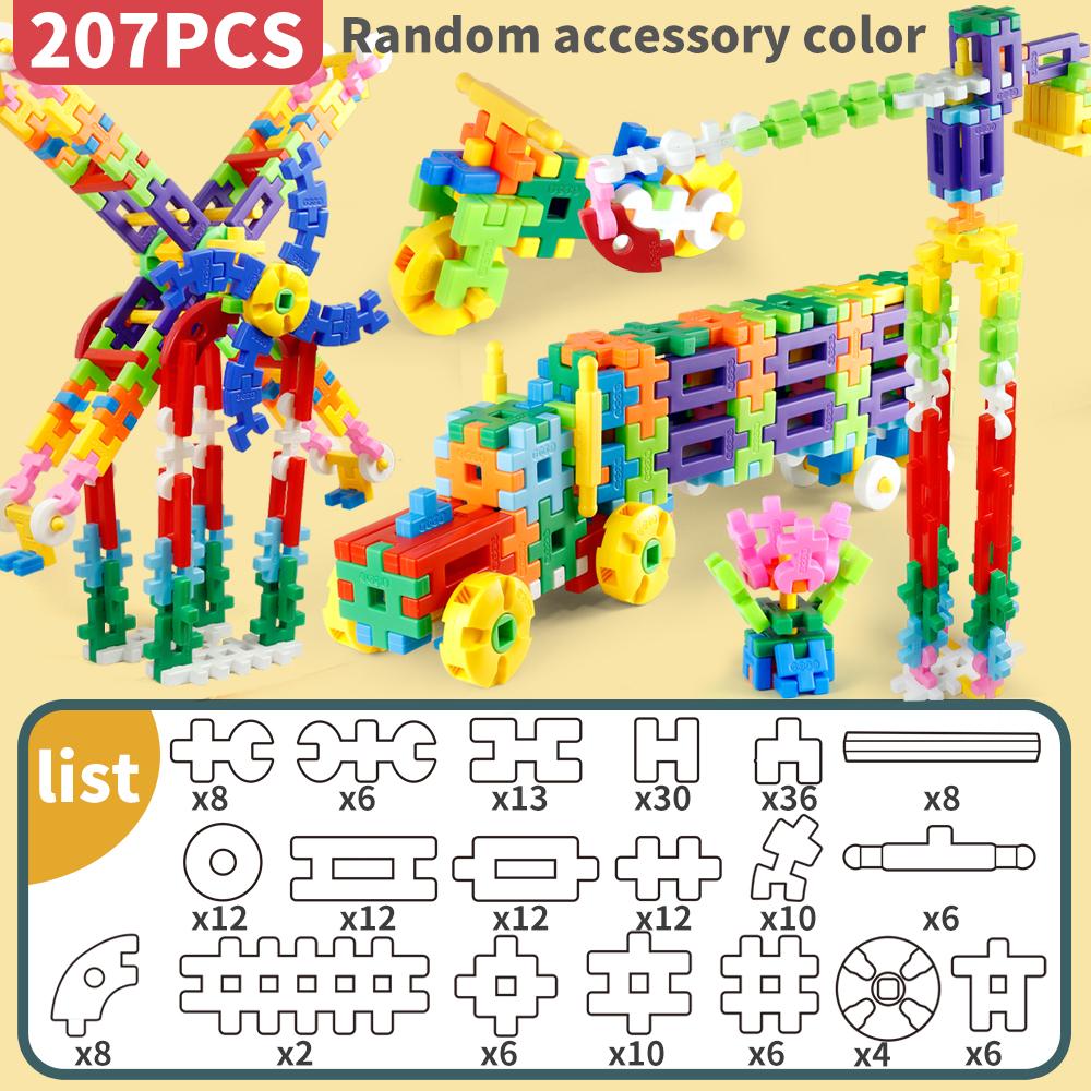 Large Granule Building Blocks Stacking Toy(Random Colors) for Christmas/Halloween/Thanksgiving/Easter/New Year/Back-to-School