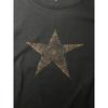 Used Star print bleach t-shirt black