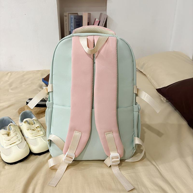 Schoolbag Mori ins new high-value, fresh, sweet and transparent pain bag, light travel backpack for junior high school students