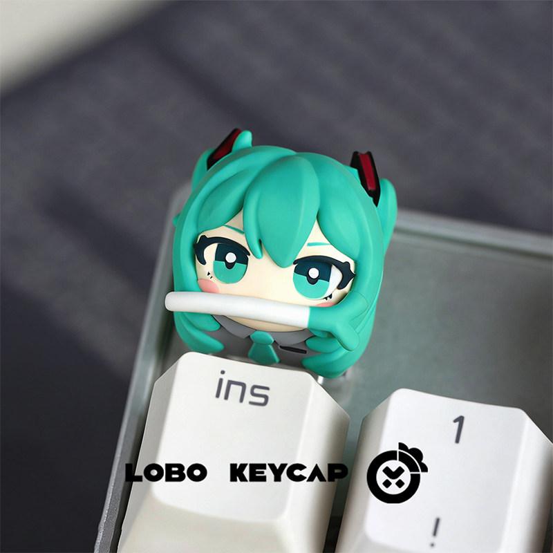 ESC Decoration Anime Hatsune Miku Series Personalized Mechanical Keyboard Keycaps Cute Creative Periphery Customization Gifts