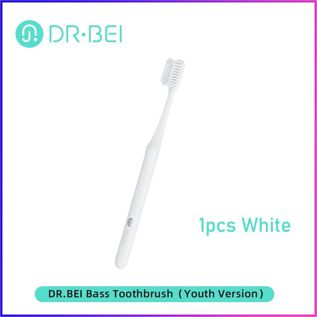 Dr Bei Toothbrush Youth Version 2 Colors Gum Care Daily Cleaning Oral Care Soft Bristle Better Cleaning Toothbrush For Adults