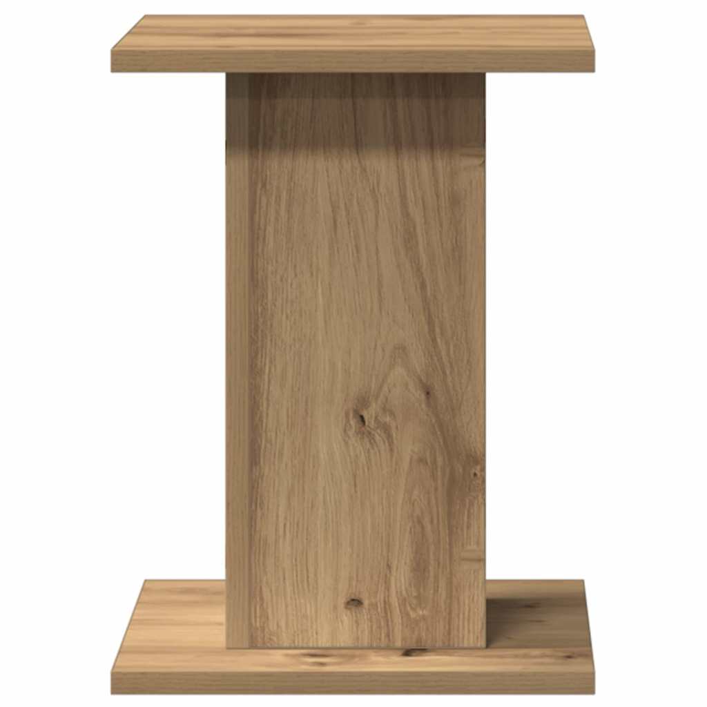 Speaker Stands (2 Pcs) Artisan Oak Finish 30 X 30 X 40 Cm