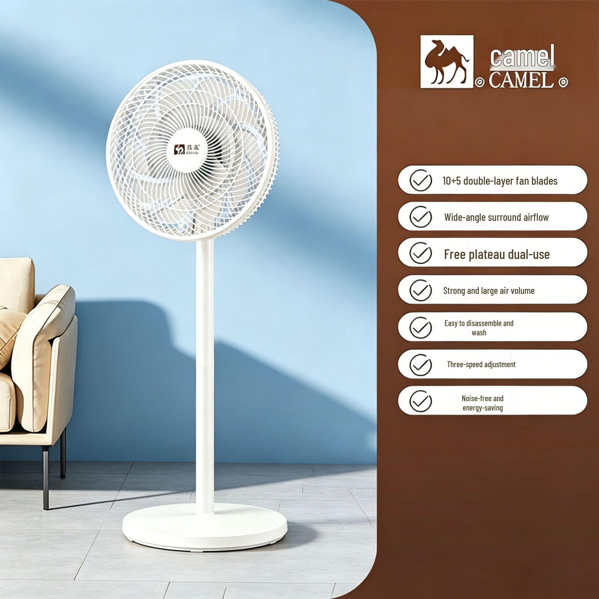 Kamieļu Īpaši Kluss Elektriskais Grīdas Ventilators