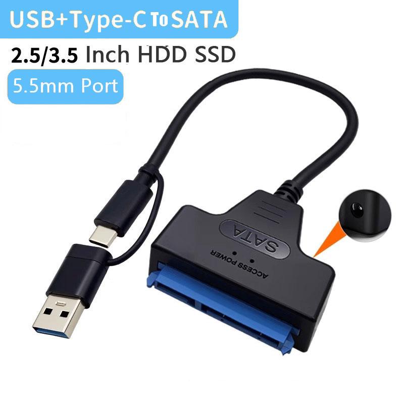 Xiaomi SATA to USB 3.0 Cable for 2.5 3.5 Inch External HDD SSD Hard Drive SATA 3 22 Pin Adapter USB 3.0 to Sata III Cord Up to 6 Gbp
