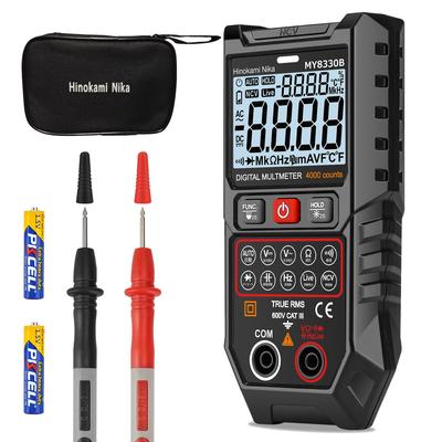 Hinokami Nika Digital Multimeter with Auto-Ranging, Capacitance, Non-Contact Voltage Detection, Ultra-Lightweight 4000 Count Smart/Manual Dual Mode, T
