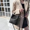 Borsa a mano vintage in pelle di alligatore Borsa a spalla Borsa a tracolla Moda Borsa a secchiello da donna Borsa tote da donna di grande capacità