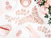Dotted Paper Plates, White, Rose Gold, 18cm, 6 Pcs