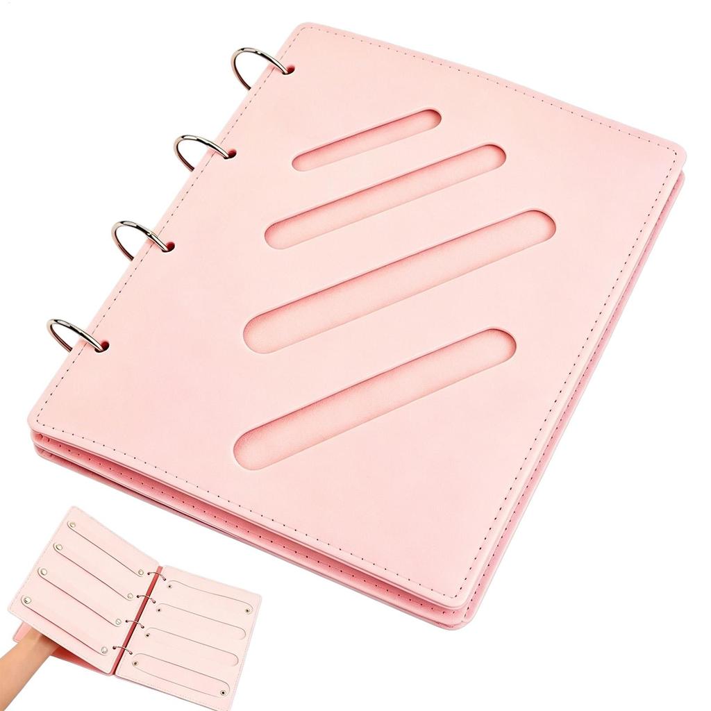 Large Capacity Hair Accessories Storage Book Space Saving Loose-leafs Hairpins Display Book Foldable Hairband Storage Bag