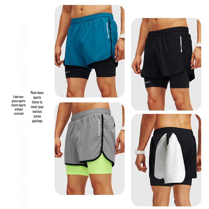 Men's Quick-Dry 2-in-1 Anti-Embarrassment Sports Shorts