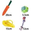 [Popular Carrots & Slippers] Dog Toy Set of 4, Dog Rope Toy, Stress Relief, Teeth Brushing, Dog Toy, Dog Toy, Chew Rope, String Toy for Dogs, Pets,