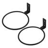 2Pcs Metal Pet Bowl Rack Wall Mount Foldable Raised Dog Cat Feeder Heavy Duty Indoor Feeding Station Pet Feeder Wall Mount