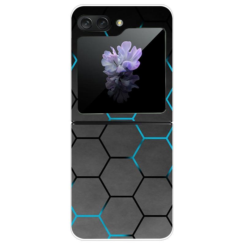 For Samsung Galaxy Z Flip 5 5G Case Cute Transparent PC Hard Case Back Cover For Samsung ZFlip5 Z Flip 5 Phone Coque Flip 5 Capa