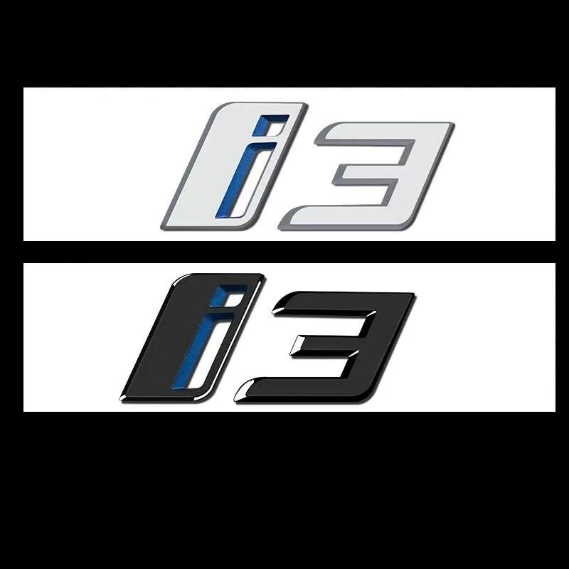 LVLL3 Applicable To BMW iX3 I3 Logo Tail Car Stickers 3D ABS Letter Car Stickers New Energy G08 New Logo Modified Auto Parts.