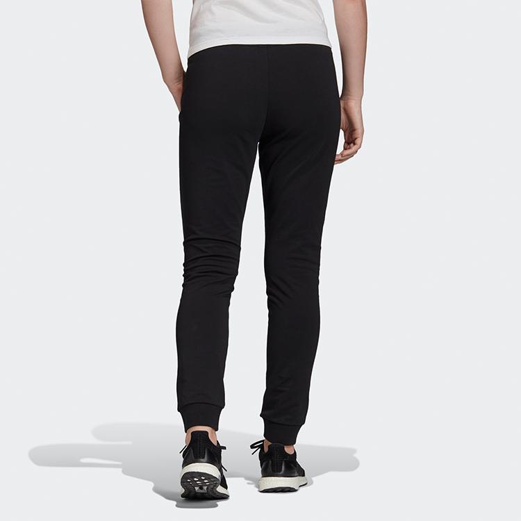 Adidas W Pt Ft Slim Solid Color Sports Casual Logo Knitted Long Pants Women bottoms Black FS8991