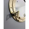 Bullaugenspiegel aus Messing, 30,5 cm, Wandspiegel, Schiffsdekor, Bullauge in glänzendem Messing-Finish