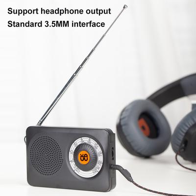 Portable Radio with Loud Speaker Headphone Jack Pocket Radio Battery Operated Radio for Indoor Outdoor and Emergency Use