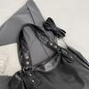 New Large Capacity Shoulder Bag Soft PU Leather Crossbody Bag Multifunctional Solid Color Handbag Women
