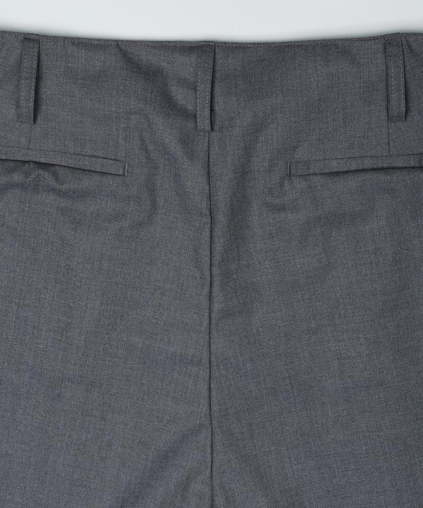 PRAIRIE Essential Double-Pleat Wide Slacks (Gray)
