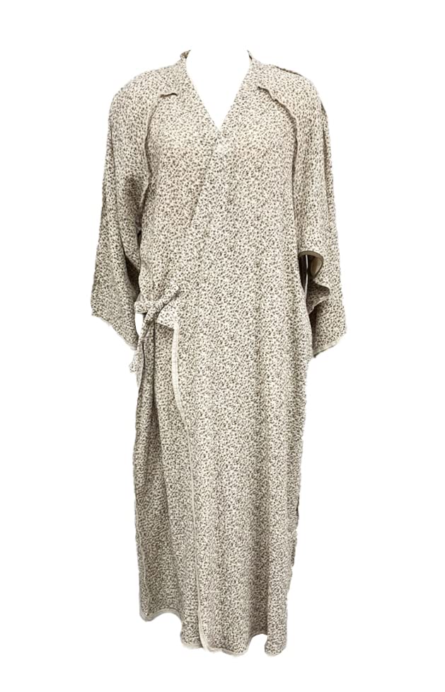 

MY Double Gauze Care Pajamas Stylish and for Women in Nursing Double Gauze Small Floral Pattern [KISS LIFE] - Cute, Care, Bedridden, (Brown) коричневий