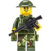 Ninja Warrior Superhero Doll With Weapon Single Building Block Assembly Toy