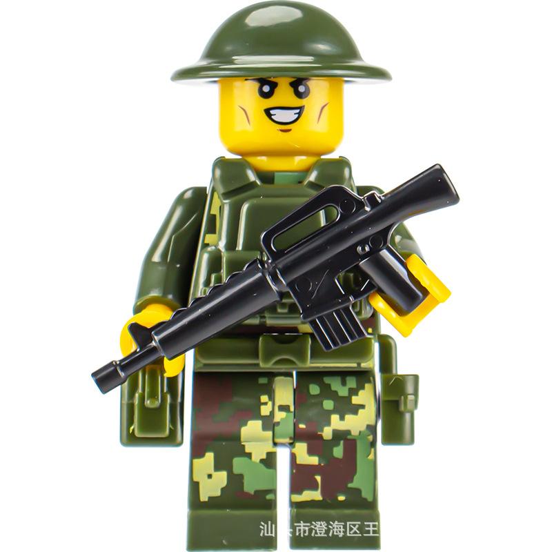 Ninja Warrior Superhero Doll With Weapon Single Building Block Assembly Toy