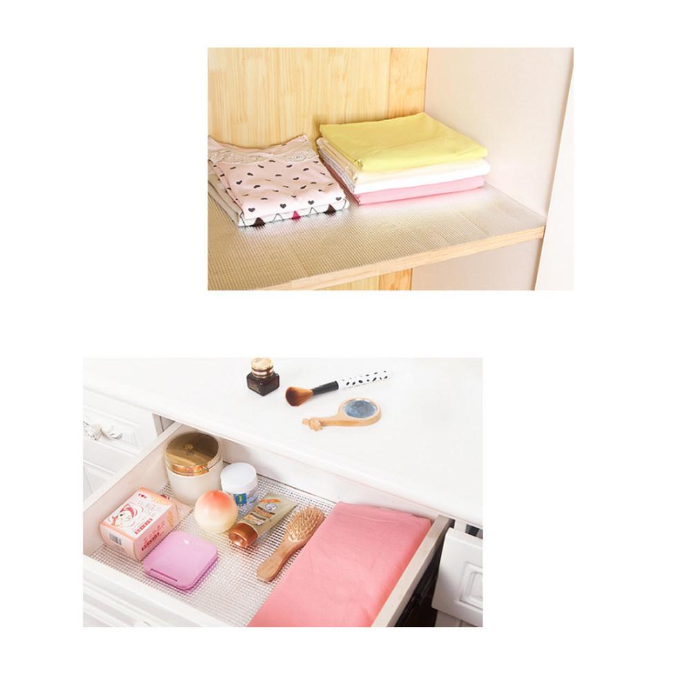 

Aluminum Foil Pad Roll Oil Proof Waterproof Anti Leakage Easy Cut Cabinet Drawer Mat for Kitchen Cabinets Countertops Shelves Size 1