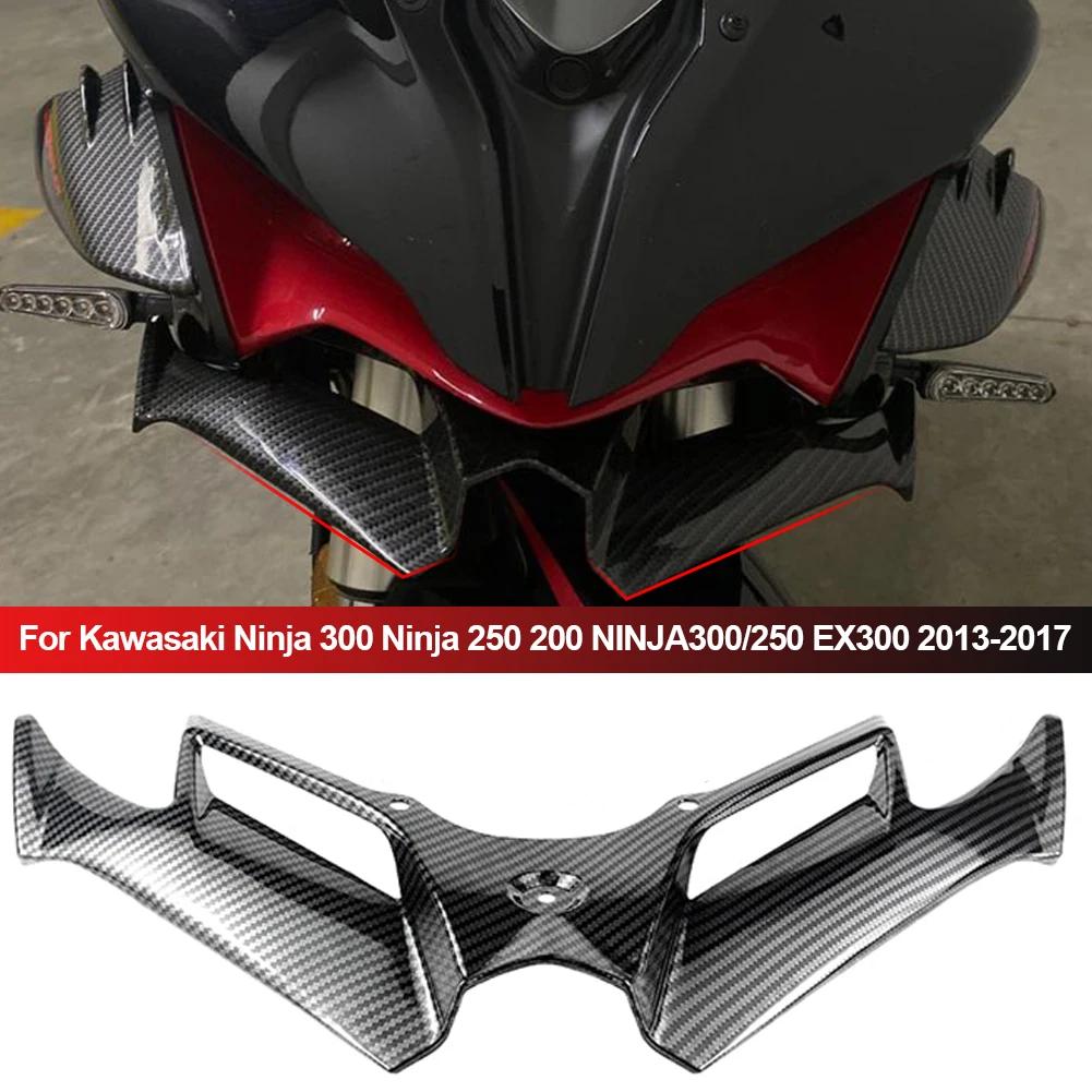 Motorcycle Winglet Aerodynamic Wing Kit Spoiler Motor Accessories For KawasakiNinja 300 Ninja250 NINJA300/250 EX300 2013-2017