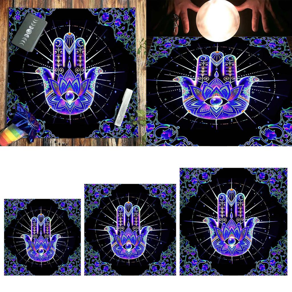 Astrology Tarots Table Altar Cloth Metaphysical Board Game Mat Pendulum Divinations Altar Tablecloth Board Game Card Pad