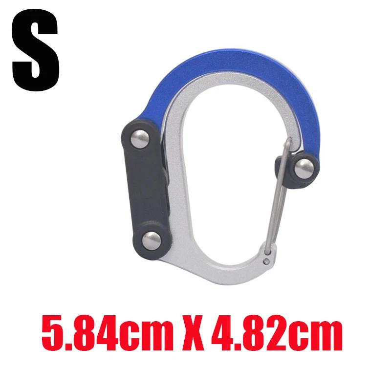 Cleme hibride pentru unelte Cataramă pivotantă multifuncțională Carabinier tip D Pescuit fără blocare Drumeții Călătorii Ieșiri clemă carabinier