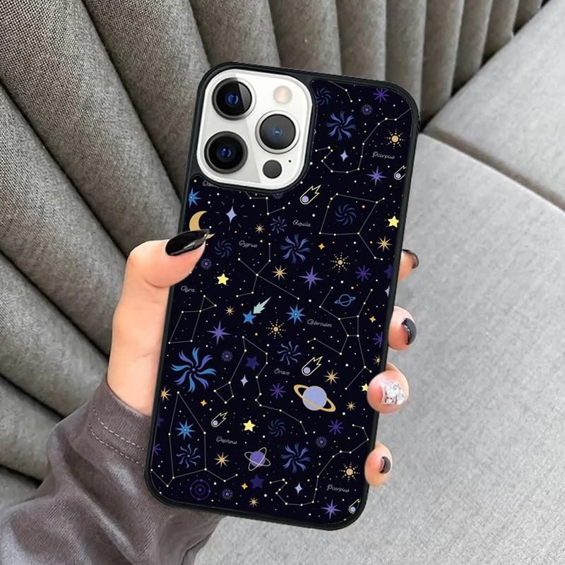 Starry Night space constellations stars Phone Case For iPhone 17 Air 16 16e 15 13 14 Pro Max 11 12 Plus 2022 MAX