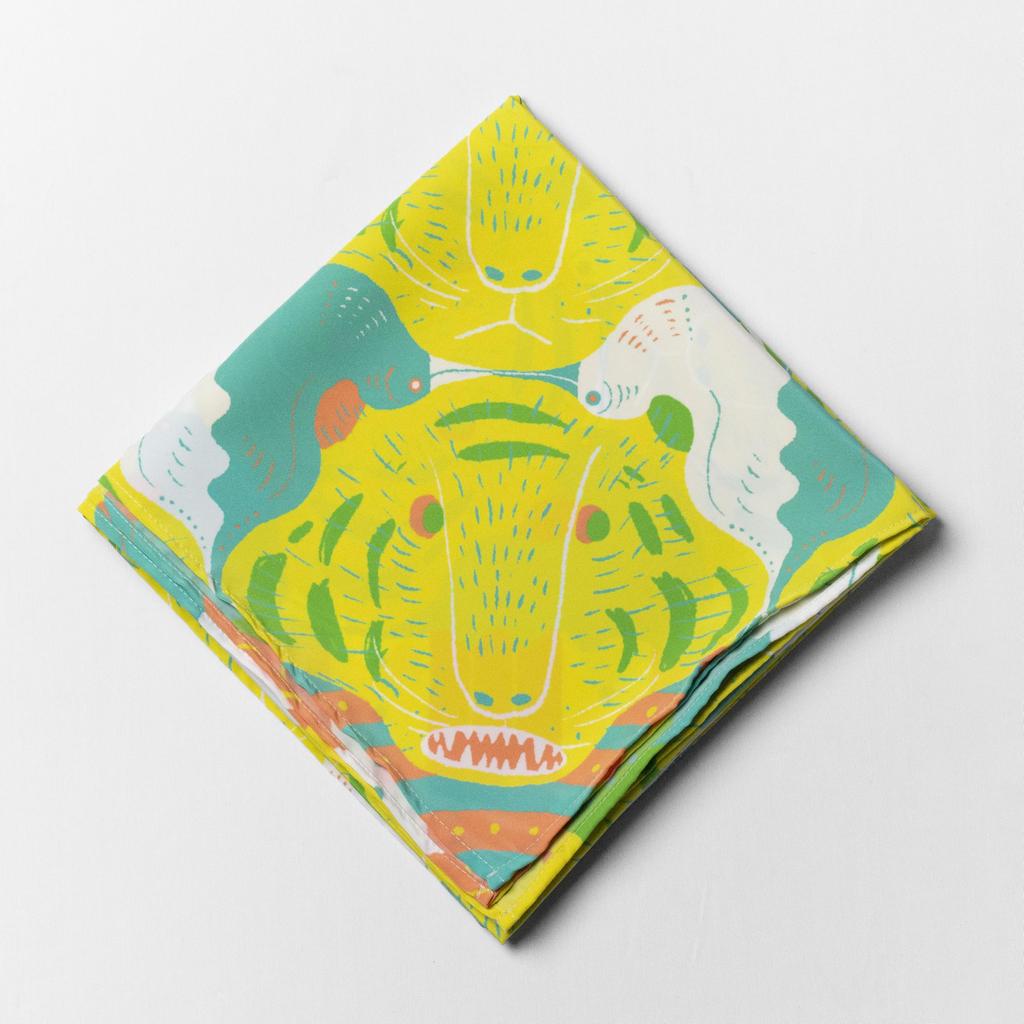 Asakura Senpu Ultra Plain Tiger and Bird Water-Repellent Furoshiki, Nagare, Weave,