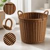 Laundry Basket Bin with Handles Organizer Hamper Pp Material Modern Elegant Design Suitable for