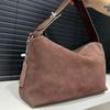 Fashionable Frosted Leather Shoulder Bag, Simple and Trendy, Versatile Handbag for Women