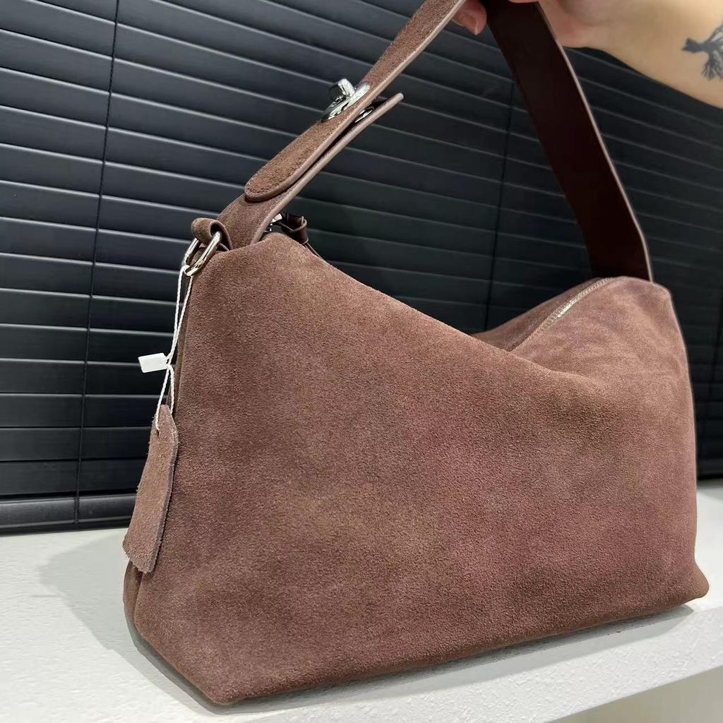Fashionable Frosted Leather Shoulder Bag, Simple and Trendy, Versatile Handbag for Women