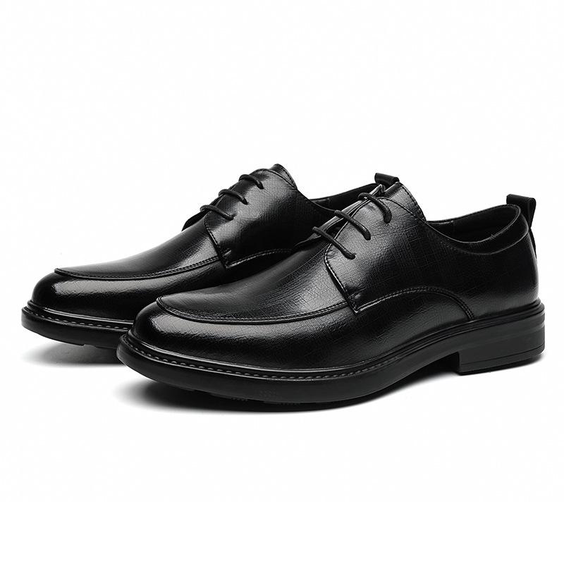 Leather shoes men's British style Korean version business dress casual shoes 2025 new platform shoes 9249-R