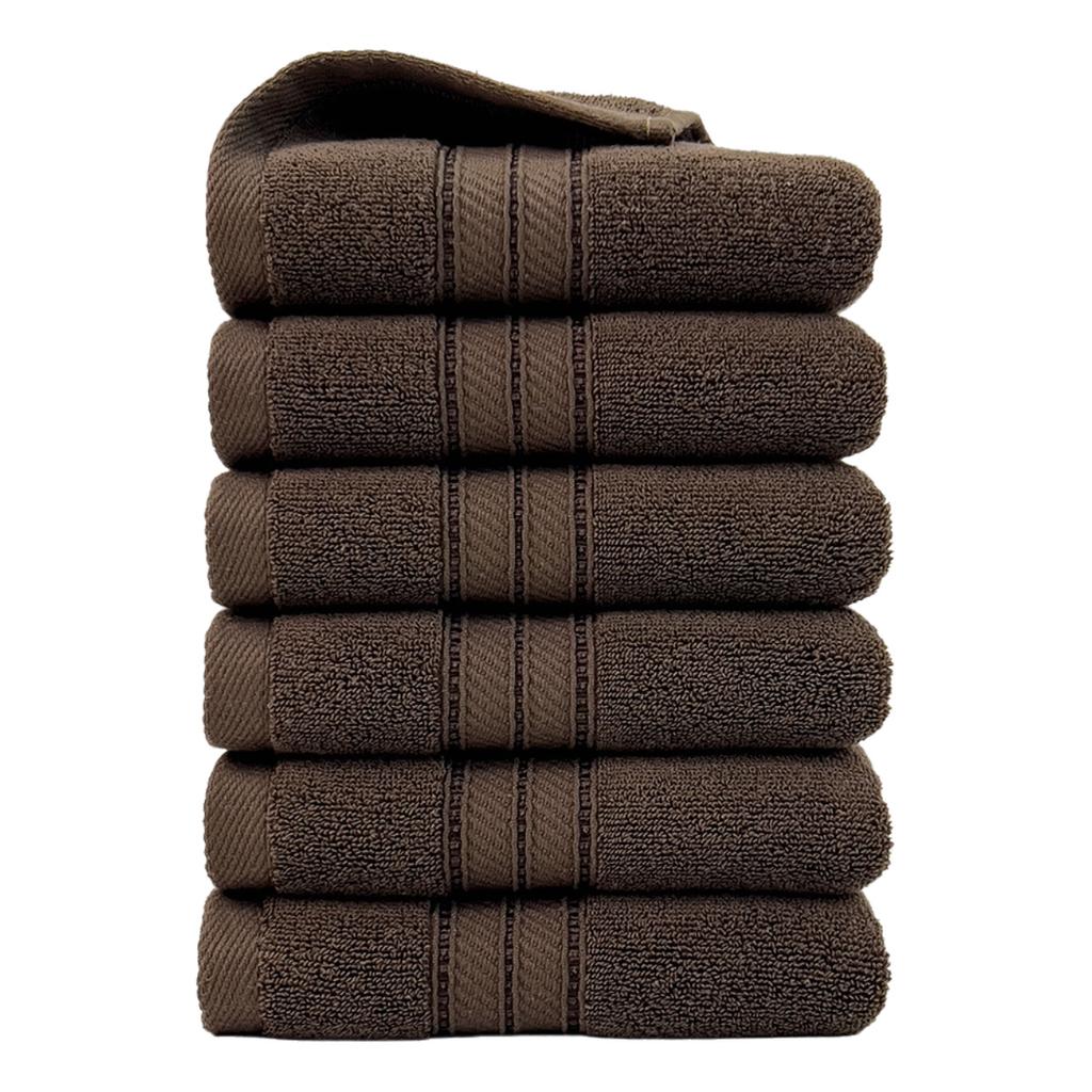 Düz Pamuklu Havlu Altılı Paket Ev Pamuklu Yetişkin Yüz Havlusu Kalınlaştırılmış Emici Sıcak ve Rahat Ev Günlük İhtiyaçları Dokuma Havlular