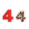 4-inch Cartoon Silicone Mold for Mousse, Chiffon Cakes & Desserts - Arabic Numbers
