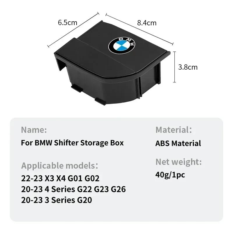 -Center Console Gear Shift Lever Storage Box Car Central Modification Organizer For BMW LHD 3 4 Series X3 X4 G22 G26 G01 G02 G20