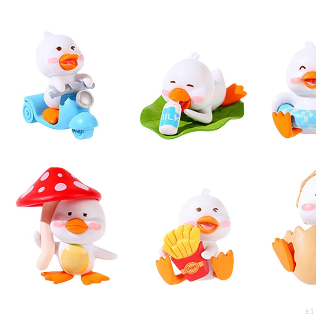 Of Small Duck Figures for Plant Pot Decoration