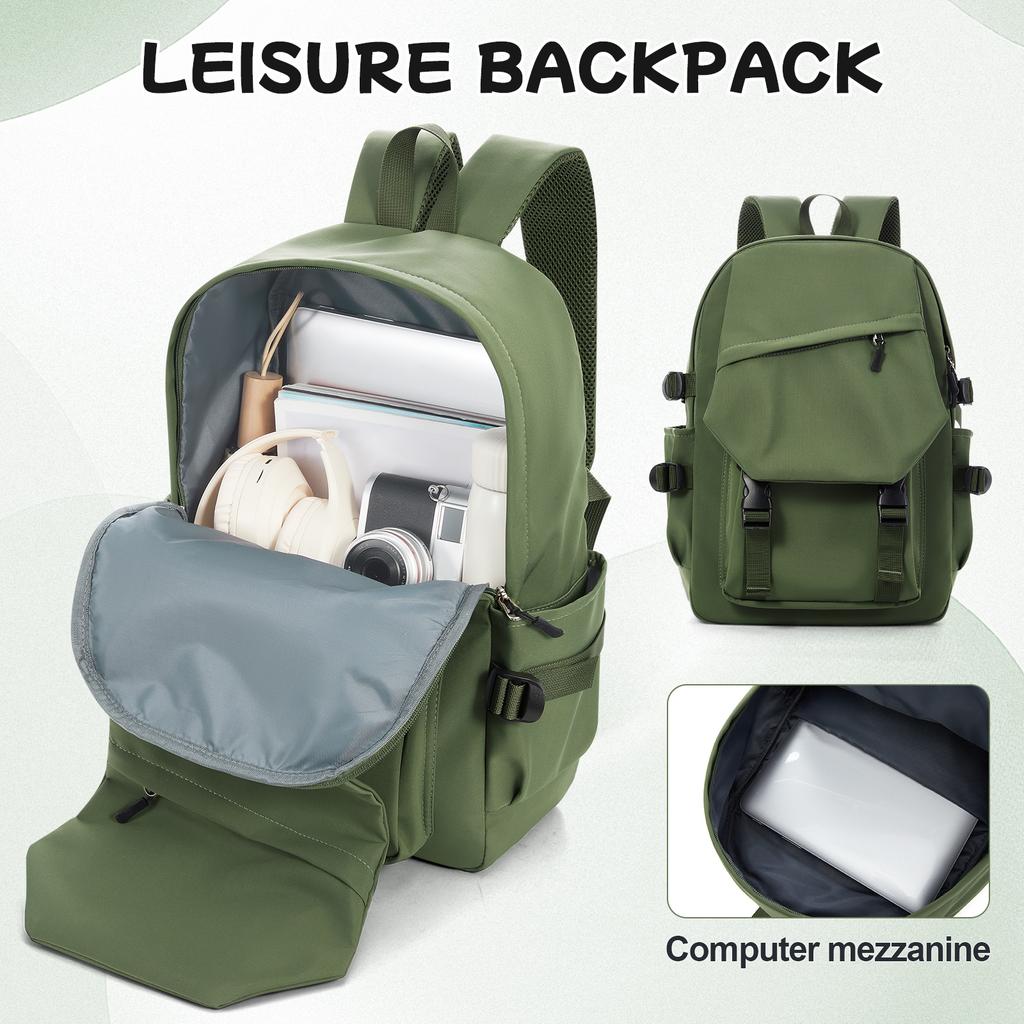 Large Capacity Double Shoulder Bag, Fashion Casual Nylon Laptop Backpack Student Backpack, Mens Stylish Outdoor Travel Backpack