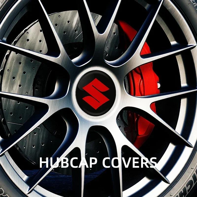 56MM Wheel Hub Cap Sticker Car Caps Rim Stickers Badge Cover Decoration For Suzuki JIMNY Grand Vitara Sx4 Swift Alto