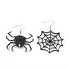 Full Hosting Eco-Friendly Acrylic Earrings, Personalized Halloween Pumpkin Spider Cat Ghost Earrings