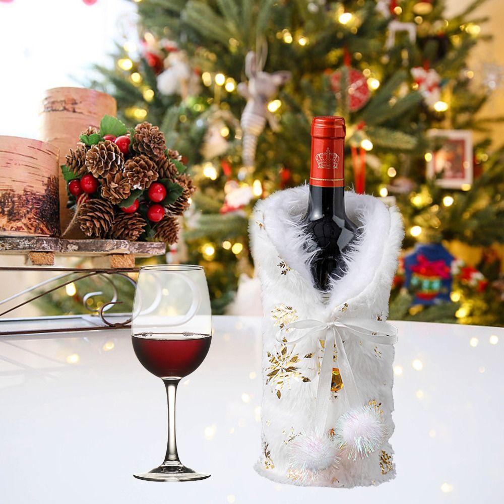 Champagne Pouch Snowflake Pattern Wine Bottle Cover Gift Wrap Packaging Bag Wine Bag For Home