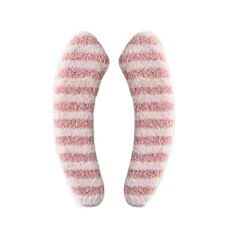 

2 шт. Мягкие Плюшевые Чехлы на Сиденья Унитаза с Клейкими Рисунками Подушка на Сиденье для Легкой Установки и Снятия Подходит для Большинства Сидений Унитаза розовый