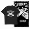 Coolmind YD Skateboard Cotton Exclusive Graphic Men T Shirt for Men Cotton Big Size Skate Cool BLACK Men's Novelty Tee Shirt