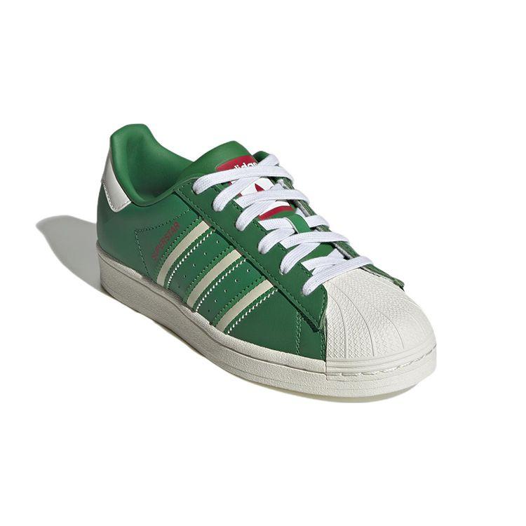 Adidas Superstar J Zelená Off White Dětské Tenisky Tým-Zelená Tým-Síla-Červená HQ9959